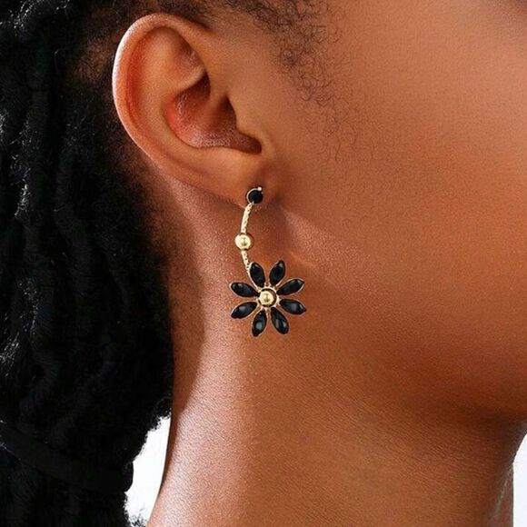 Flower earrings A863 - Picture 1 of 4